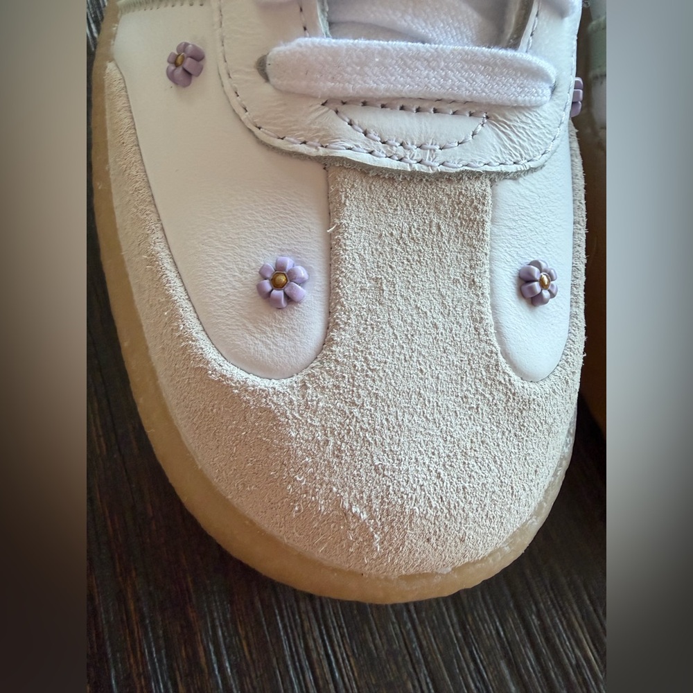 Womens adidas Sambae Athletic Shoe - White / Linen Green / Gum - Picture 5 of 12